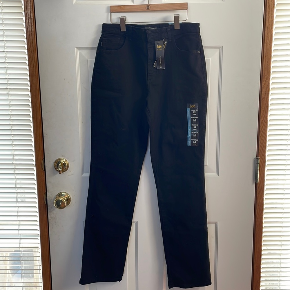 NWT Lee Instantly Slim Black jeans in Tall